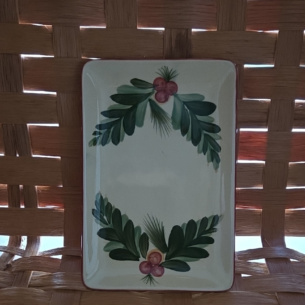 SOUTHERN LIVING AT HOME BY GAIL PITTMAN CERAMIC PLATE 8X5.25"